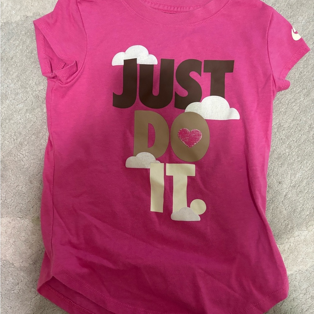 Nike Kids Pink 'Just Do It' T-Shirt